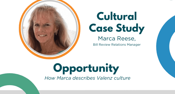 Graphic with Marca Reese, Bill Review Relations Manager