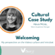 Headshot of Hava Moss with her word to describe the culture at Valenz Health, "welcoming."
