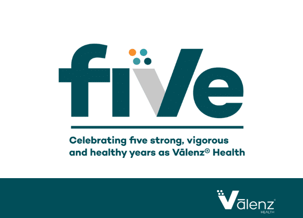 Valenz Health Celebrates 5 Years Logo