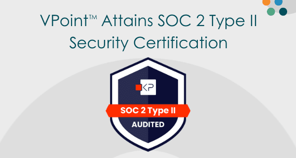 V Point Attains SOC 2 Type II Security Certification Logo Valenz Health SOC 2 Type II Badge with Valenz Health logo