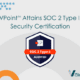 V Point Attains SOC 2 Type II Security Certification Logo Valenz Health SOC 2 Type II Badge with Valenz Health logo