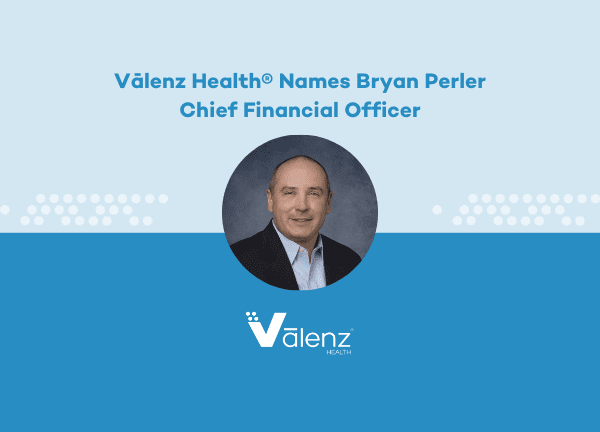 Valenz Health Names Bryan Perler Chief Financial Officer. Logo: Valenz Health.