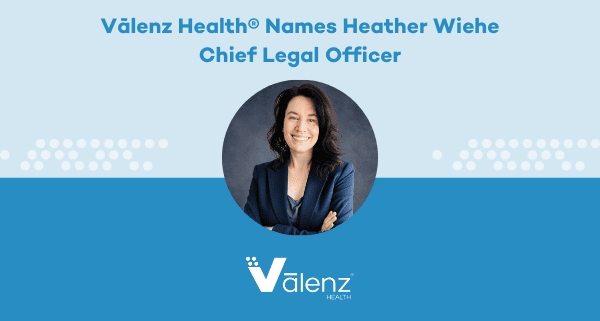 Valenz Health Names Heather Wiehe Chief Legal Officer. Logo: Valenz Health.